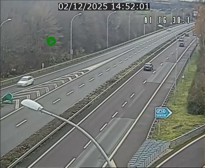 Traffic live webcam Luxembourg Grevenmacher - A1 direction Luxembourg - BK 30.1