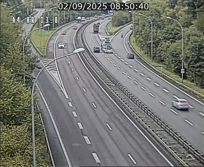 Webcam traffic A4 Luxembourg - BK 3.8 - Leudelange (direction Esch sur Alzette)