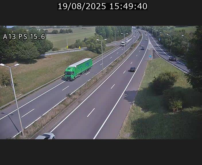 Traffic live webcam Luxembourg Kayl - A13 direction Dudelange - BK 15.6