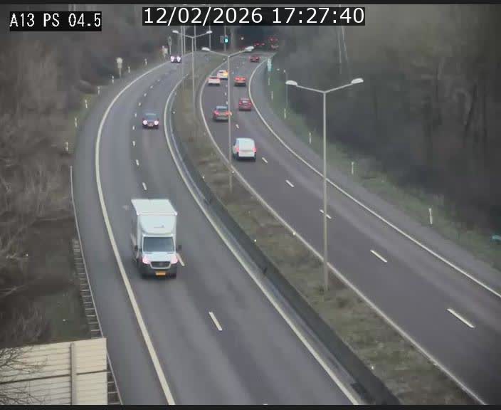 Traffic live webcam Luxembourg Differdange - A13 direction Esch-sur-Alzette - BK 4.5