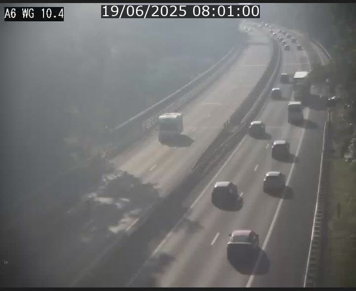 Traffic live webcam Luxembourg Mamer - A6 - BK 10.4 - direction Luxembourg/France/Allemagne