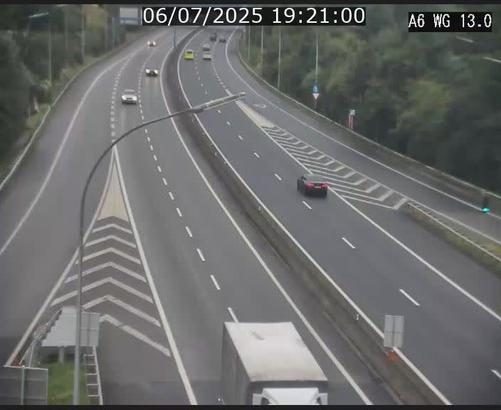Traffic live webcam Luxembourg Mamer - A6 - BK 13 - direction Luxembourg/France/Allemagne