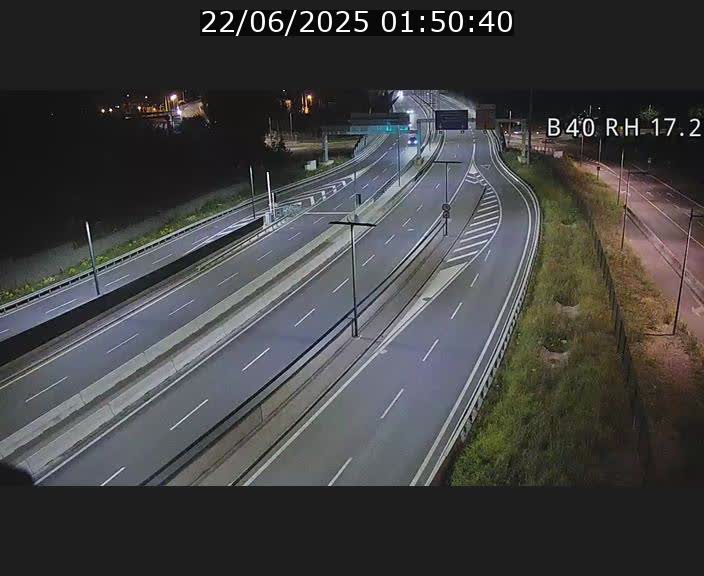 Webcam sur le contournement d'Esch Belval à hauteur de la sortie Université de Luxembourg. Vue orientée vers Luxembourg