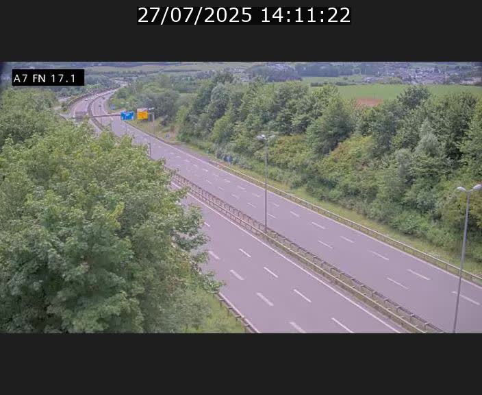 Caméra trafic Luxembourg - A7, Merscherbierg direction Mersch