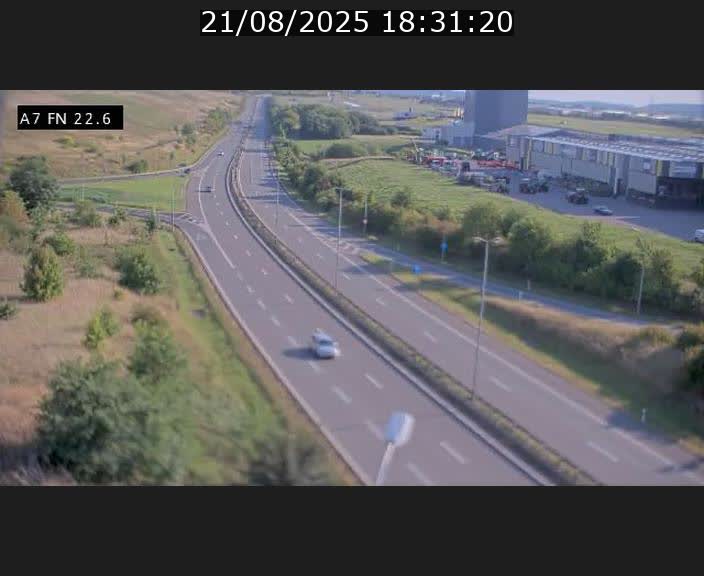 Caméra trafic Luxembourg - A7, Colmar-berg direction Mersch