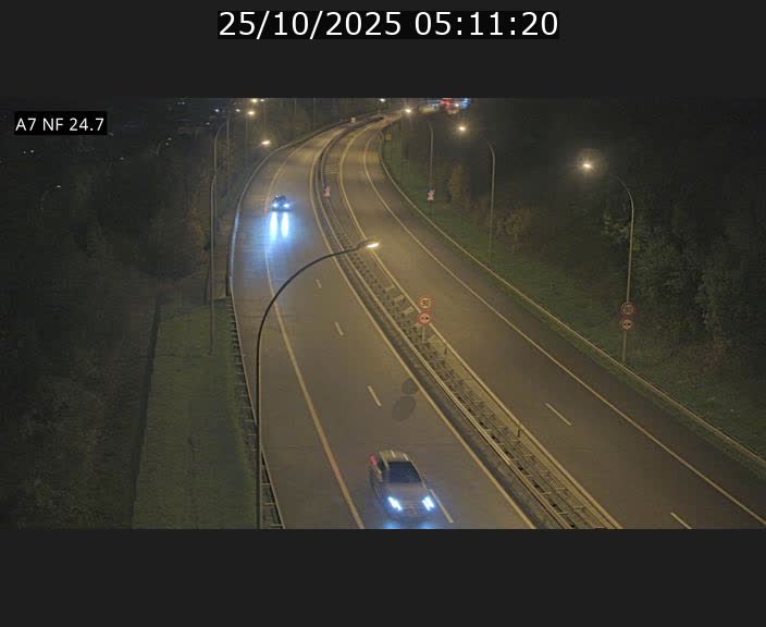 Caméra trafic Luxembourg - A7, Schieren direction Mersch