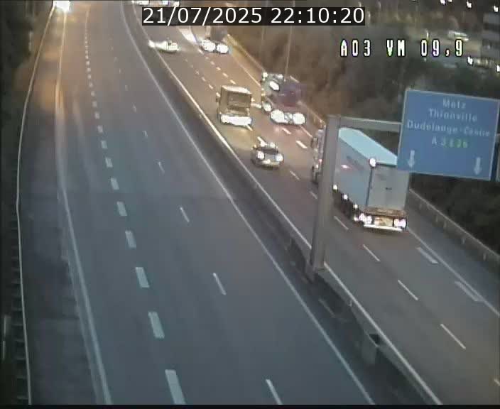 Webcam Autoroute à la Croix de Bettembourg - A3 - BK 9.9 - direction France
