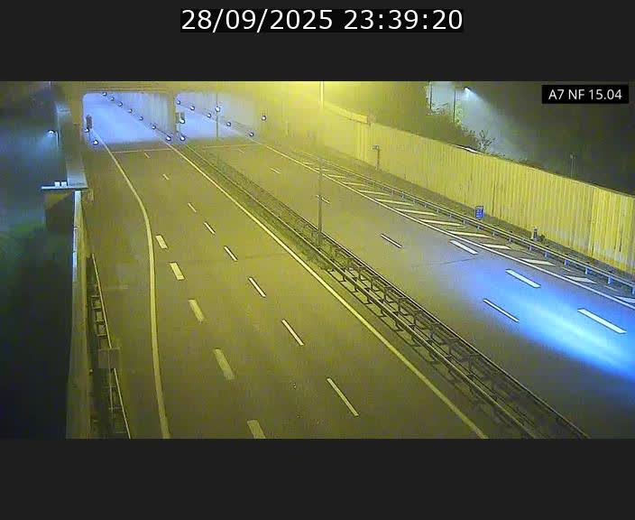 Caméra trafic Luxembourg - A7, Tunnel Mersch, entrée sud, direction Ettelbruck