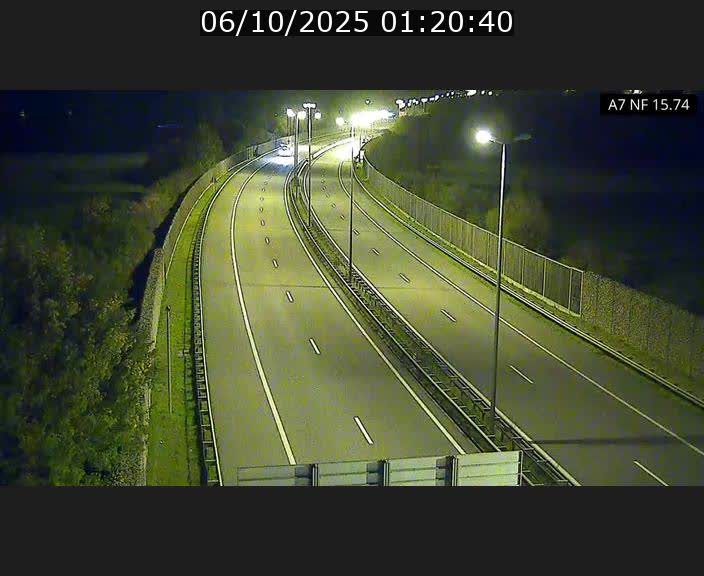 Caméra trafic Luxembourg - A7, Tunnel Mersch, entrée nord, direction Lorentzweiler