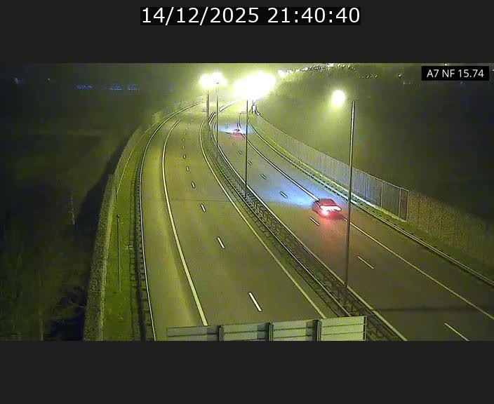 Caméra trafic Luxembourg - A7, Tunnel Mersch, entrée nord, direction Lorentzweiler