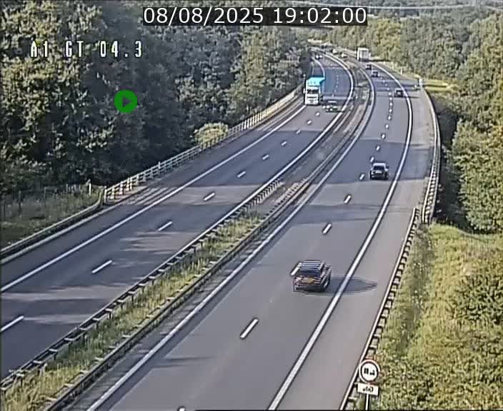 Traffic live webcam Luxembourg Itzig - A1 direction Sandweiler - BK 4.3