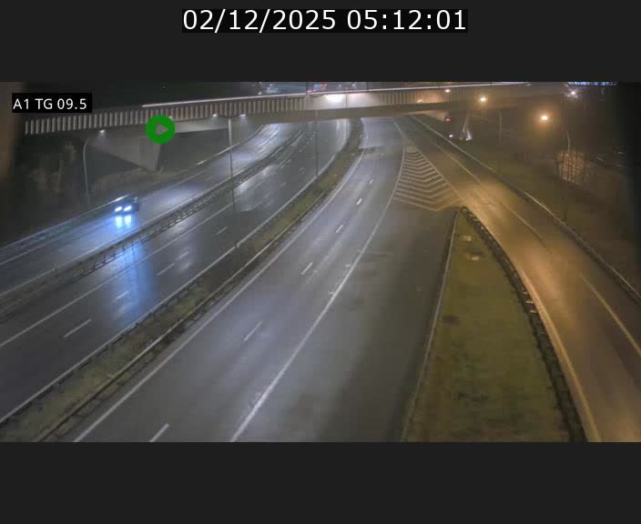 Traffic live webcam Luxembourg Jonction Grünewald - A1 direction Luxembourg-ville - BK 9.5