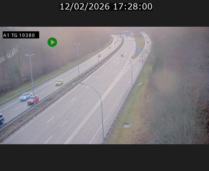 Traffic live webcam Luxembourg Senningerberg - A1 direction Luxembourg Kirchberg - BK 10.3