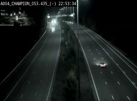 Webcam E411 à Champion, à proximité de Namur. Vue orientée vers Bruxelles