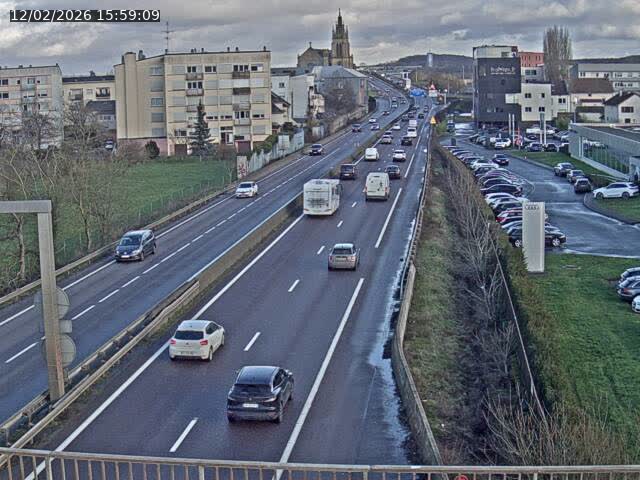 Caméra autoroute France - A31, Thionville direction Metz