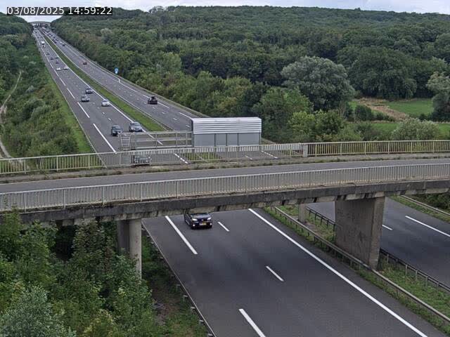 Caméra autoroute France - A31, Zoufftgen direction Luxembourg-ville, à la frontière entre la France et le Luxembourg