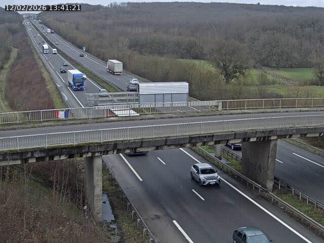 Caméra autoroute France - A31, Zoufftgen direction Luxembourg-ville, à la frontière entre la France et le Luxembourg