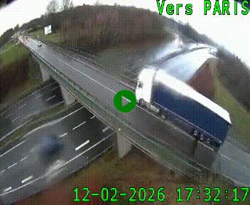 Clone of Caméra routière sur l'autoroute A20 au nord de Limoges, à la jonction avec la N520. Vue orientée vers Paris