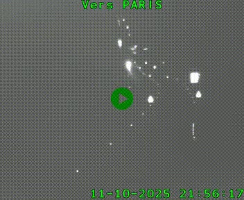 Caméra routière sur l'autoroute A20 à Bessines-sur-Gartempe. Vue orientée vers Paris