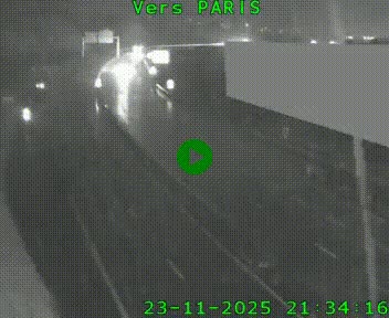 Caméra routière sur l'autoroute A20 à Brive-la-Gaillarde, à la jonction avec l'A89. Vue orientée vers Paris