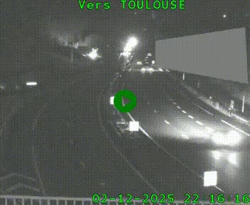 Caméra routière sur l'autoroute A20 à Noailles, en périphérie de Brive-la-Gaillarde. Vue orientée vers Toulouse