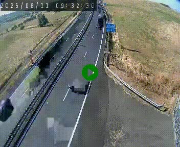 Caméra autoroute A75 à hauteur du col de la Fageole en direction de Clermont-Ferrand