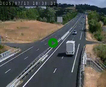 Caméra autoroutière France - A75, Coren, en direction de Montpellier