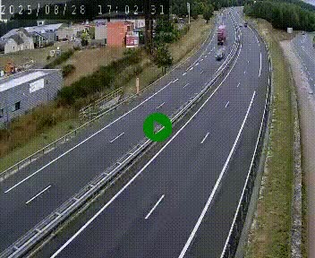 Caméra autoroute A75 à hauteur du col du rocher blanc en direction de Montpellier