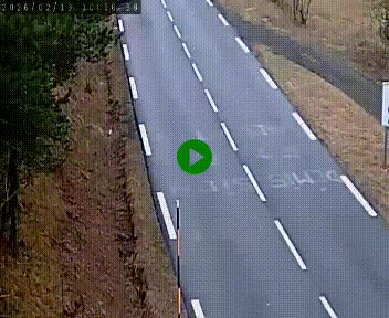 Caméra routière France - N102, au niveau du col de Montmirat à Saint-Etienne-du-Valdonnez à 1039 mètres d'altitude