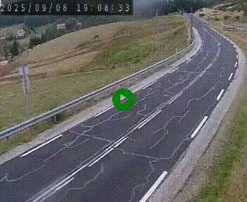 Webcam routière au niveau du col de la Chavade en Ardèche, sur la N102 à 1266 mètres d'altitude