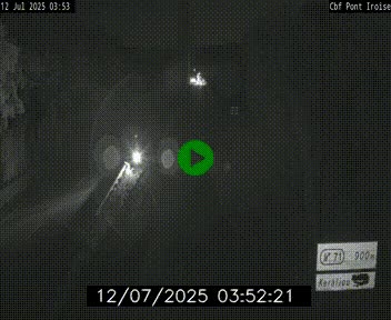Webcam sur la N165 après le Pont de l'Iroise, à l'entrée de Brest