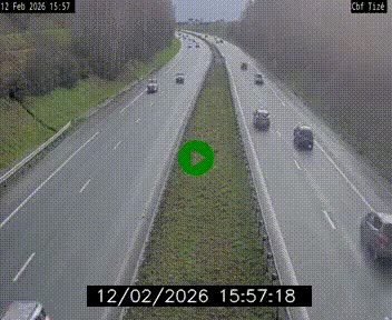 Webcam sur le périphérique de Rennes (N136) à hauteur de Tizé, à l'est de la ville