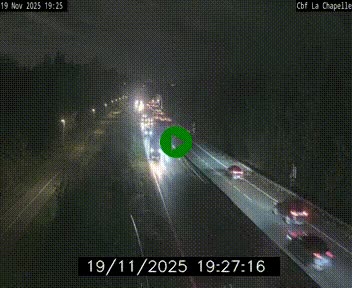 Webcam sur le périphérique de Nantes (N844) à hauteur de Porte de la Chapelle, au nord de la ville