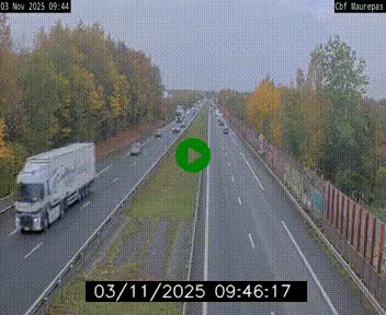 Webcam sur le périphérique de Rennes (N136) à hauteur de Maurepas, au nord de la ville