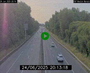 Webcam sur le périphérique de Nantes (N844) entre la Porte de Saint-Luce et la Porte d'Anjou, à l'est de la ville
