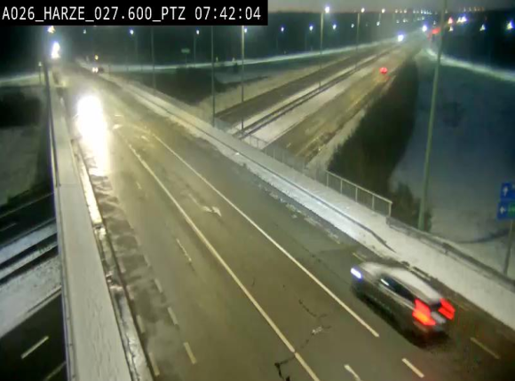 Caméra autoroute Belgique - Sougné-Remouchamps,E25 direction Luxembourg