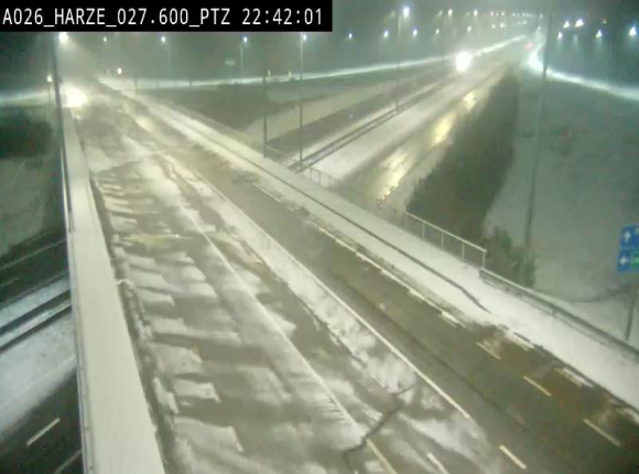 Caméra autoroute Belgique - Sougné-Remouchamps,E25 direction Luxembourg