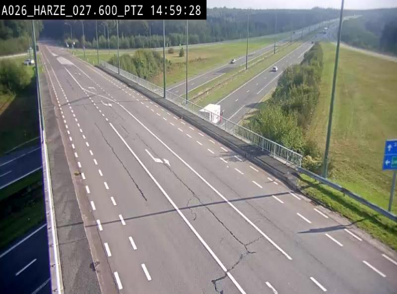 Caméra autoroute Belgique - Sougné-Remouchamps,E25 direction Luxembourg