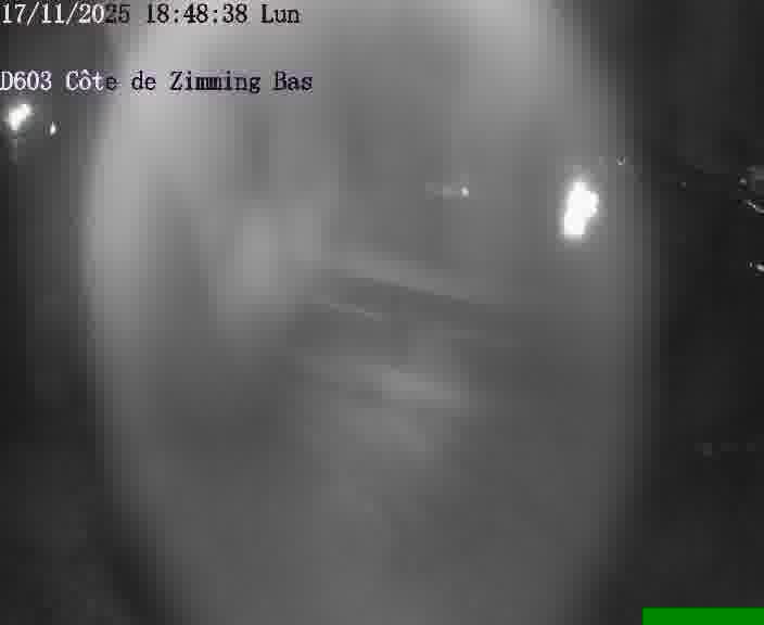 Webcam sur la D603 située dans la Côté de Zimming-bas, dans le virage en demi-tour, à la jonction avec la D74