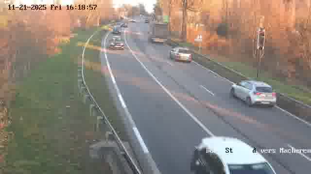 Webcam sur la D603 située à proximité de Saint-Avold. Vue orientée vers Macheren.