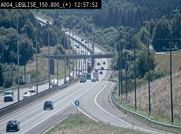 Caméra autoroute Belgique - Côte de Léglise, E411(A4) direction Luxembourg