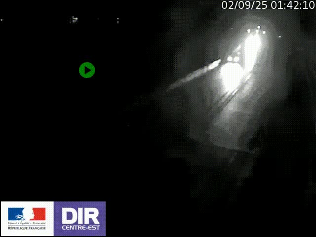 Webcam sur le quai Parjot à Vienne, aux Portes de Lyon, sur la Nationale 7, à la jonction avec le boulevard du Rhône-nord (D1407), caméra orientée vers Lyon