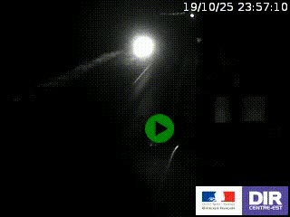 Webcam routière sur la RN7 à hauteur de Toulon-sur-Allier, entre Moulins et Vichy