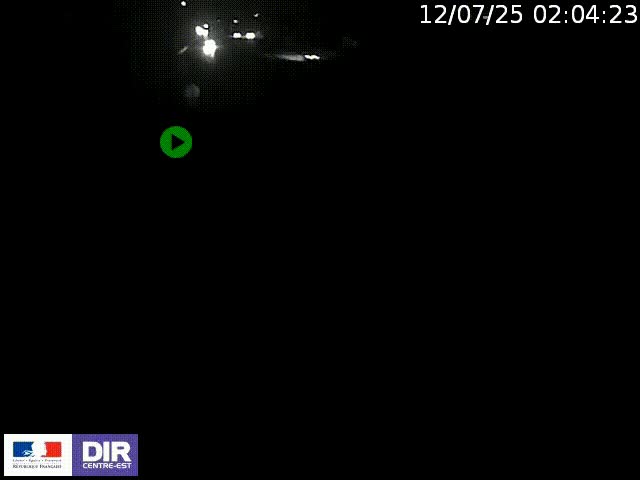 Webcam à Bron sur l'A43 à la jonction avec le boulevard périphérique de Lyon (D383). Vue orientée vers Lyon