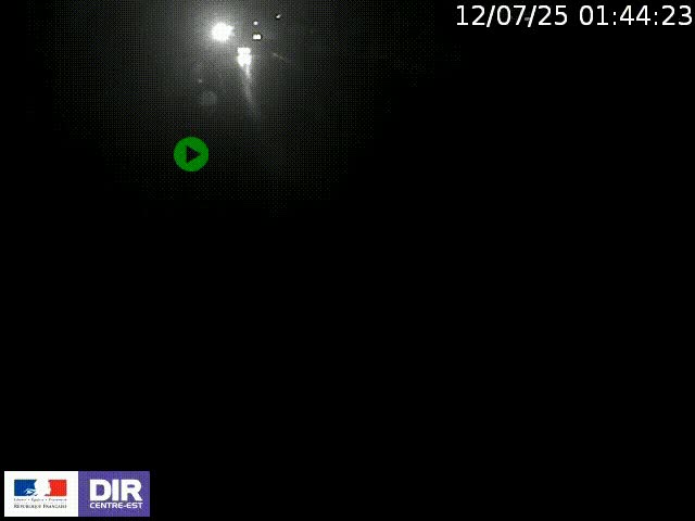Webcam à Bron sur l'A43 à la jonction avec le boulevard périphérique de Lyon (D383). Vue orientée vers Lyon