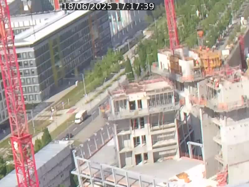 Webcam sur l'avenue John Fitzgerald Kennedy (N51) avec vue orientée vers le Findel