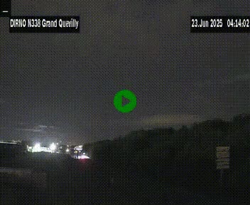 Webcam routière sur N338 à hauteur de Grand-Quevilly en périphérie de Rouen. Vue orientée vers Rouen