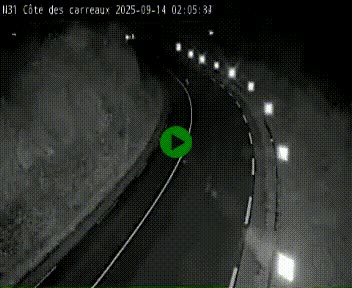 Webcam en haut de la Côte des Carreaux sur la N31 à Avesnes-en-Bray. Vue orientée vers Rouen