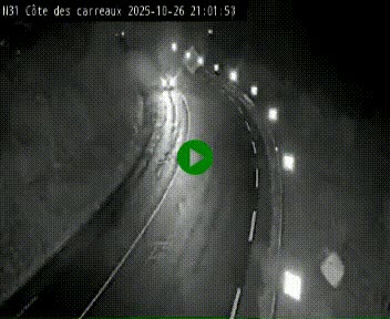 Webcam en haut de la Côte des Carreaux sur la N31 à Avesnes-en-Bray. Vue orientée vers Rouen