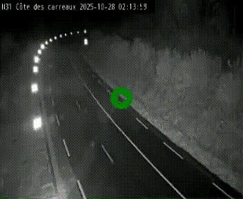 Webcam en haut de la Côte des Carreaux sur la N31 à Avesnes-en-Bray. Vue orientée vers Rouen